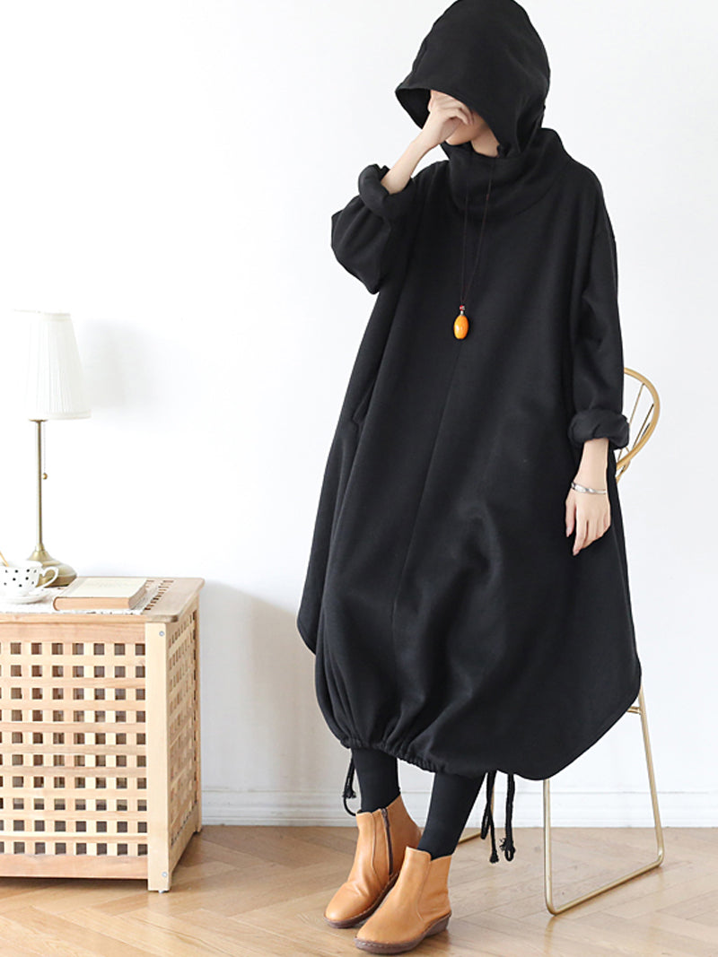 Square Neck Puff Sleeve Belted Fit and Flare Midi Dress