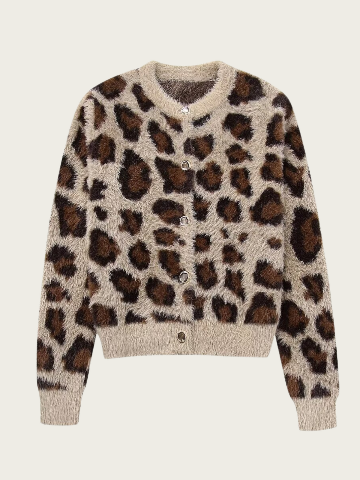 Maizie Faux Fur Leopard Cardigan