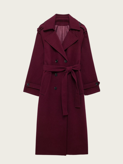 Brenley Double-Breasted Belted Coat