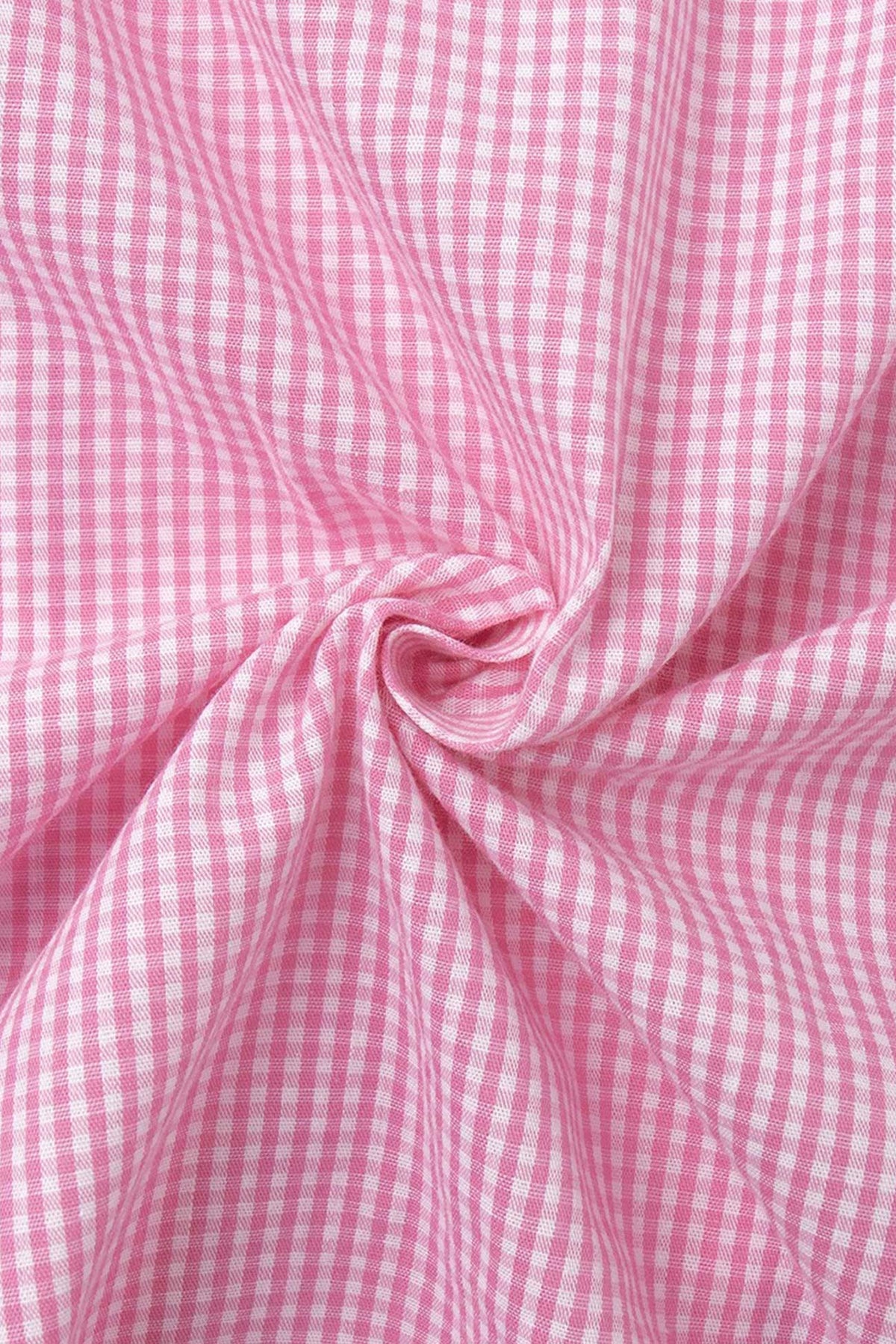 Plaid Blouse Cotton Two-piece Outfit