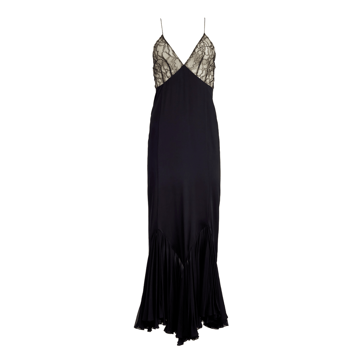 Sweetheart Lace Overlay Mermaid Hem Maxi Dress