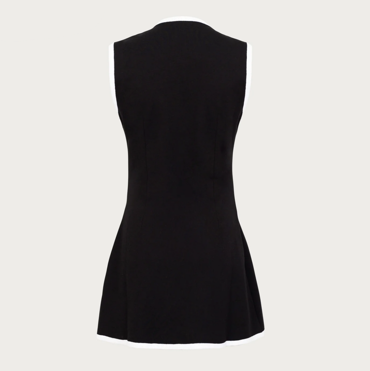 Square Neck Sleeveless Rib Knit Bodycon Mini Dress