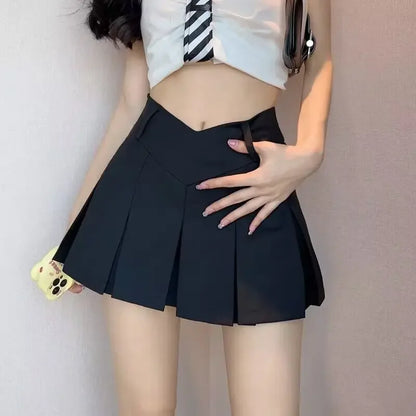 Micro A-Line V Waist Skirt