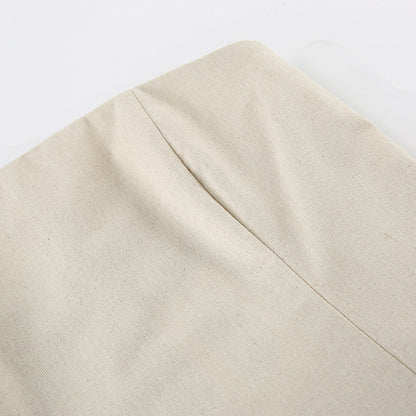 Strapless Woven Texture Floor Length Column Maxi Dress
