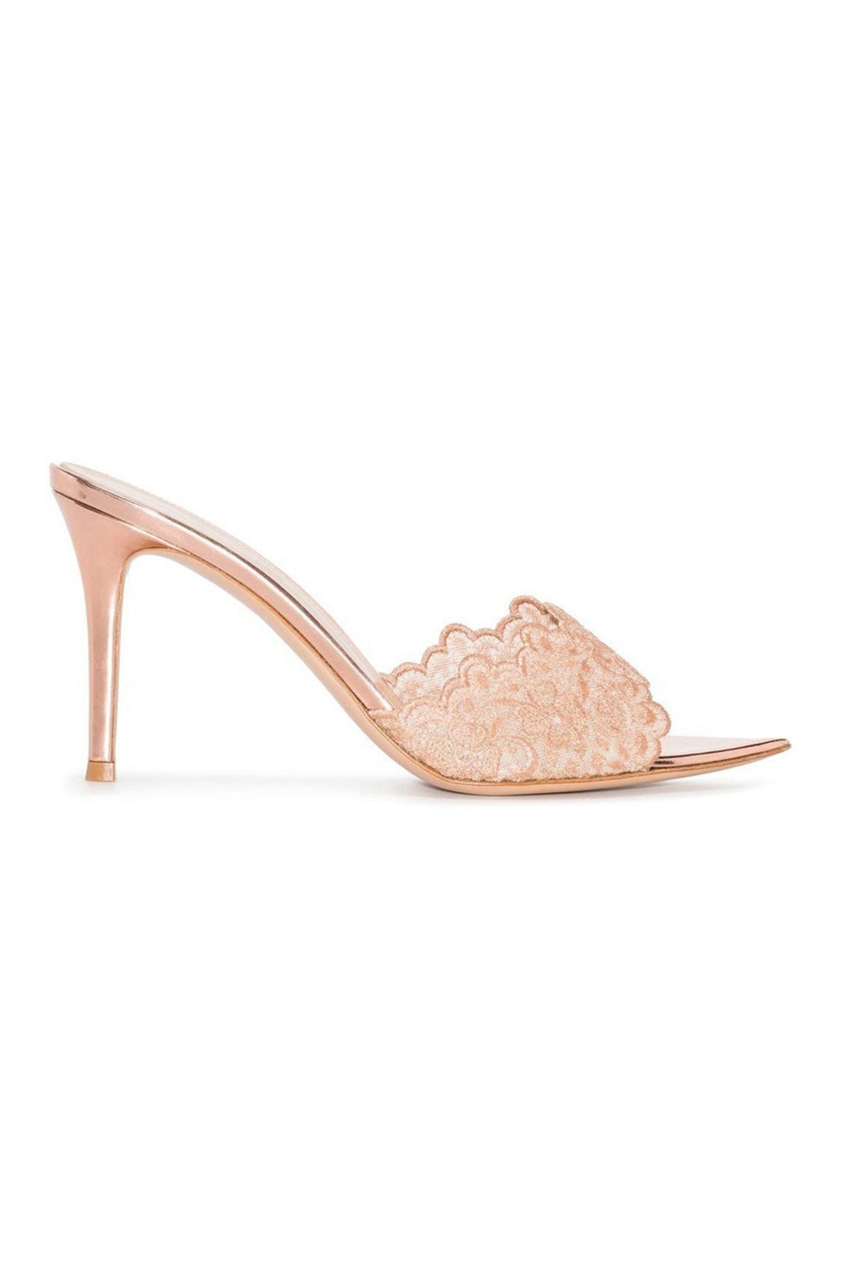 Lace Pointed High Heels