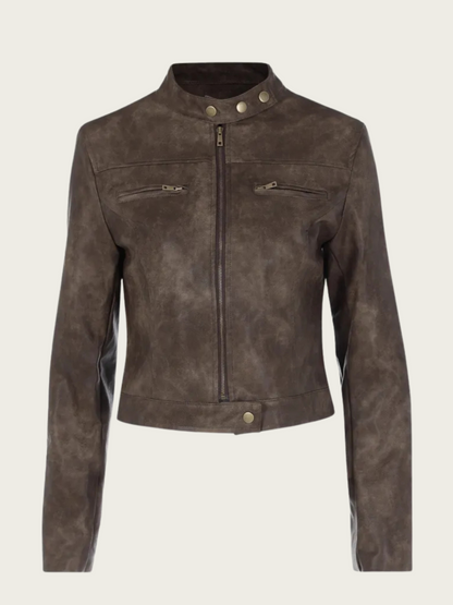 Carter Distressed Leather Jacket