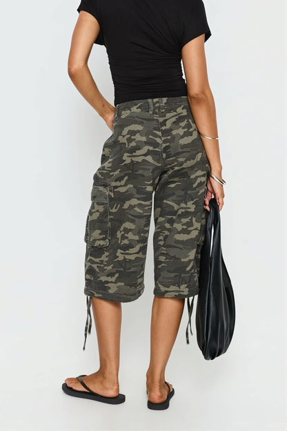 Camo Cargo Bermuda Pants
