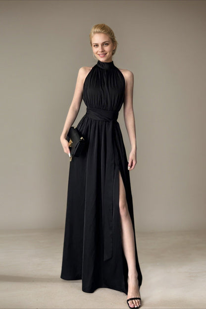 Sleeveless Maxi With Side Slit Dress