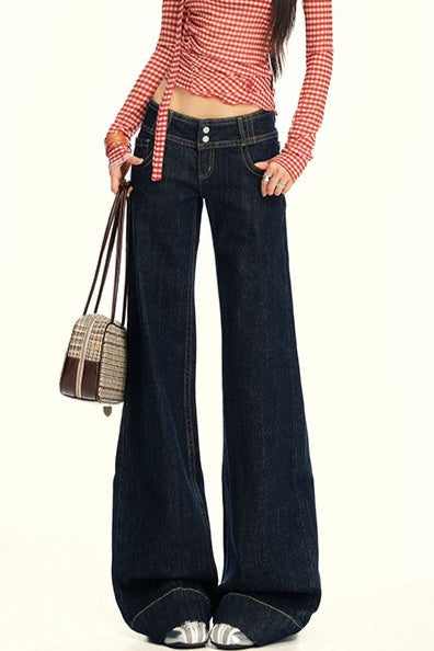 High Waist Slim Flare Jeans