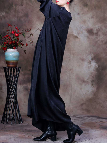 Halter Neck Draped Cutout Satin Maxi Dress
