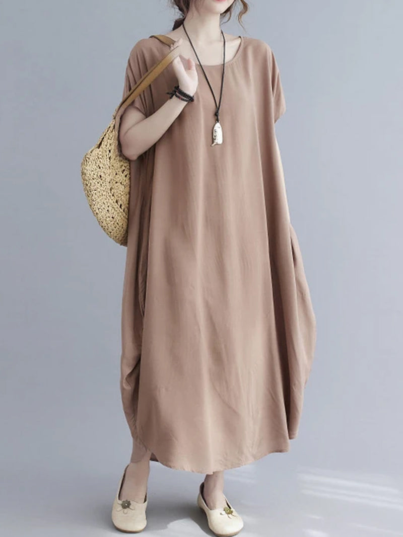 Off Shoulder Ruched Waist Tiered Midi Dress