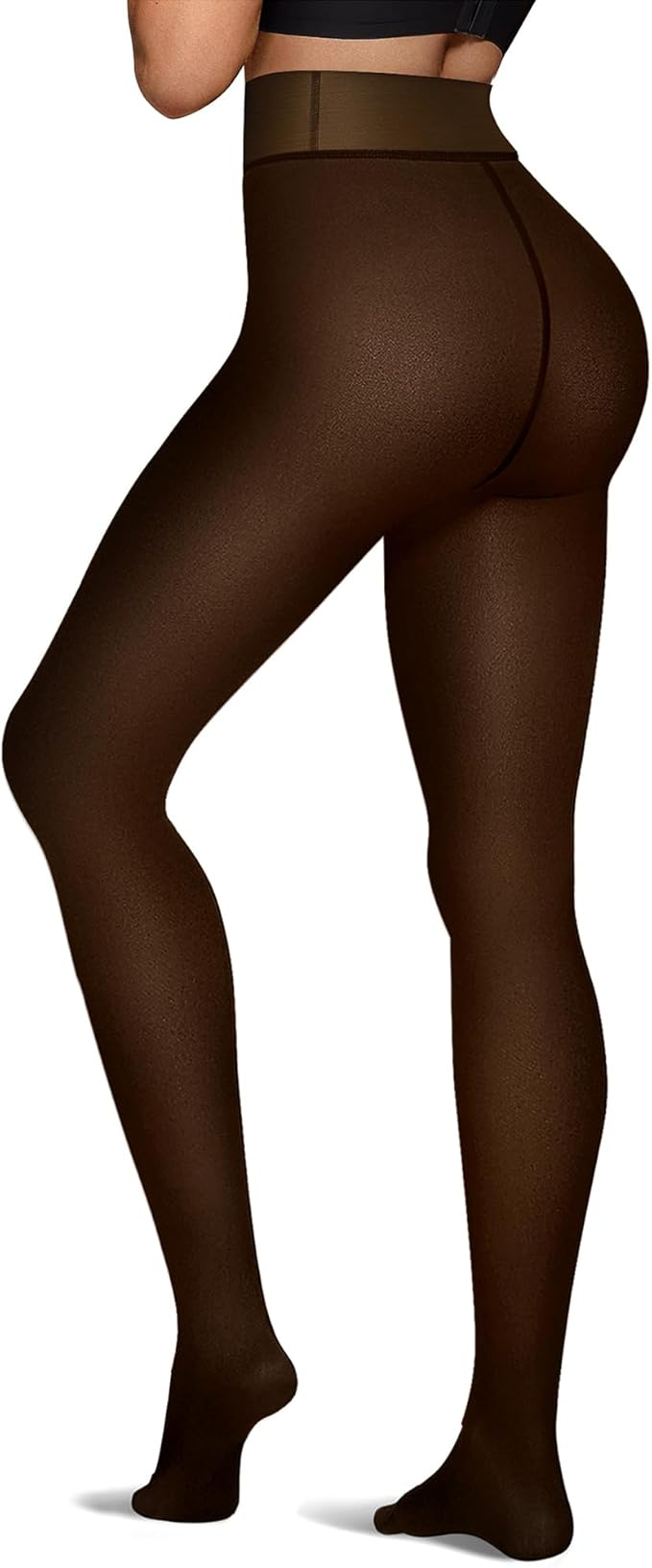 High Waist Fleece Lined Winter Thermal Pantyhose