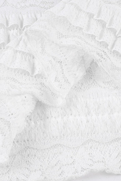 See-Through Lace Mesh Skirt