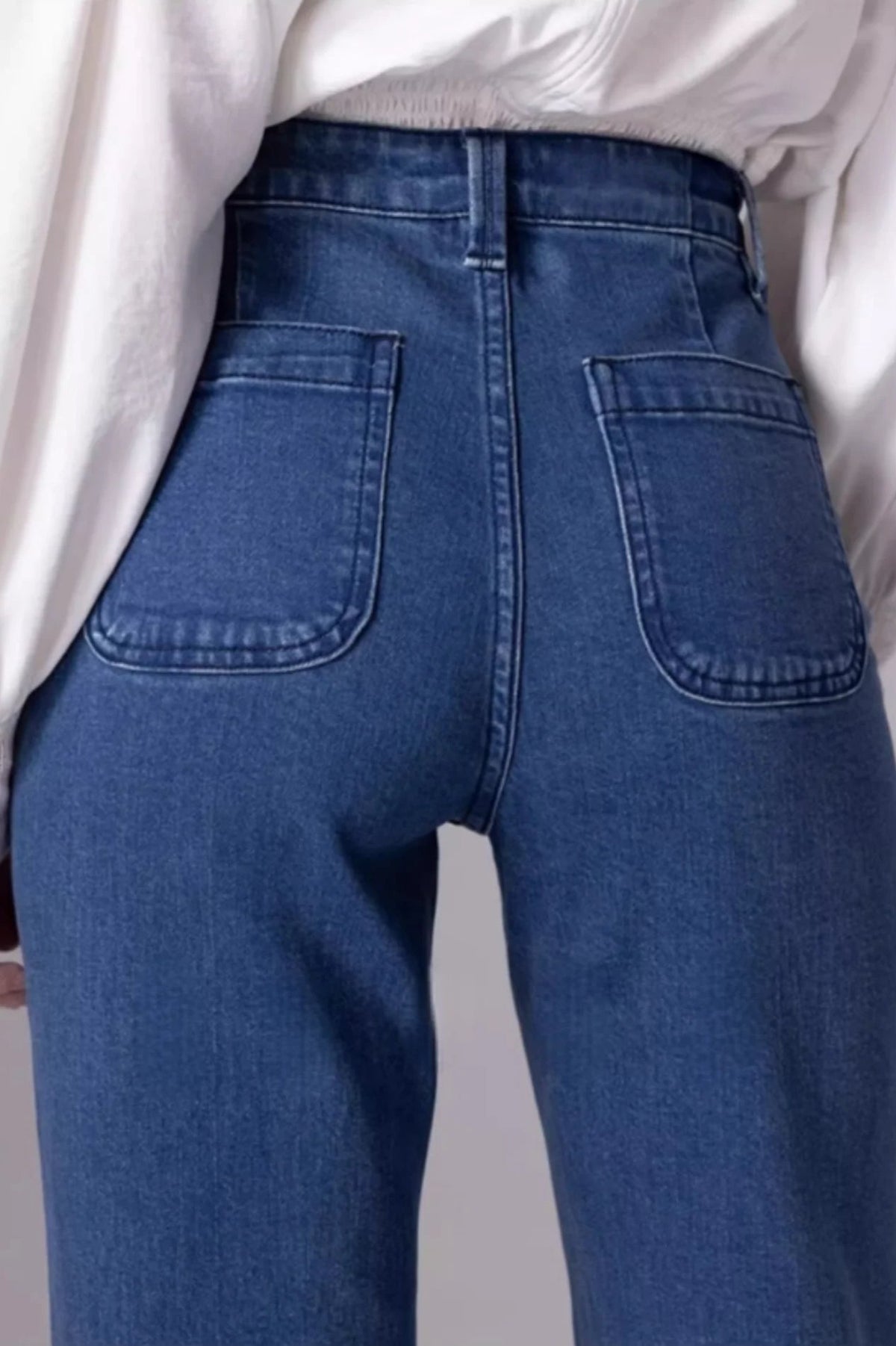 Flared Design Loose Fit Jeans