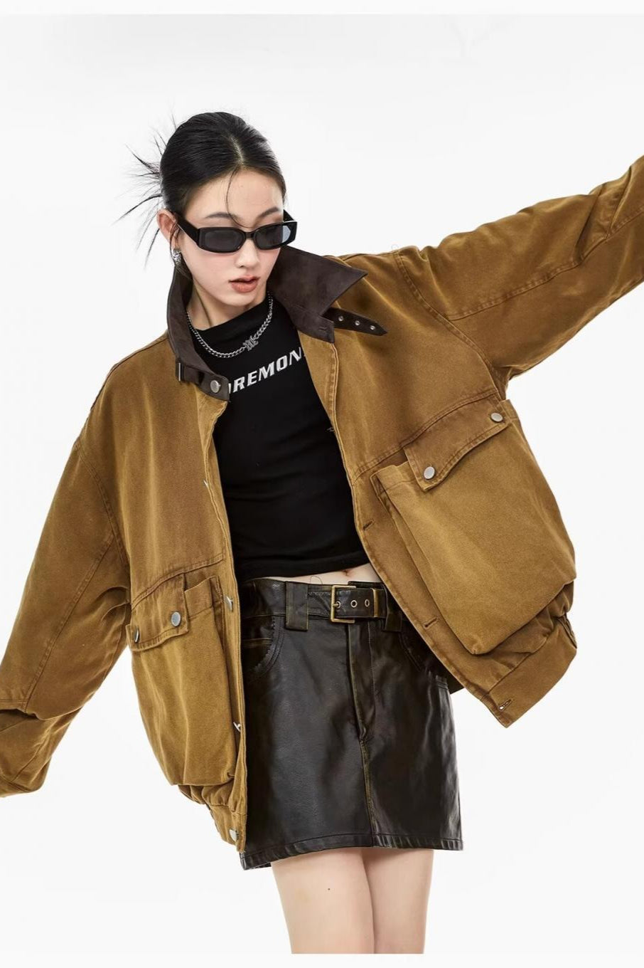 Relaxed Fit Workwear Pocket Jacket