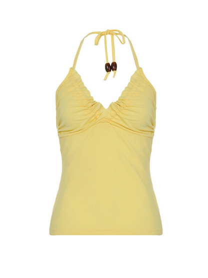 Viana Ruched Halter Top