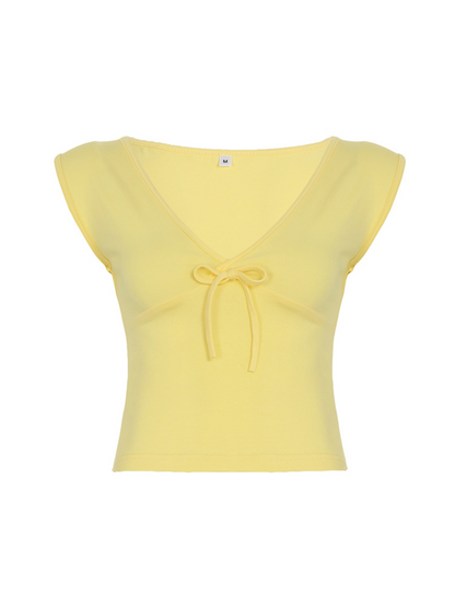 Zaria Front Tie Basic Top