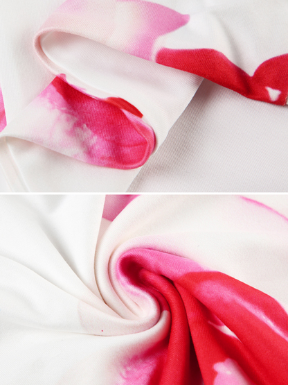 Effie Orchid Halter Skirt Set