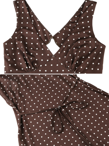 Dulce Polka-Dot Mini Dress