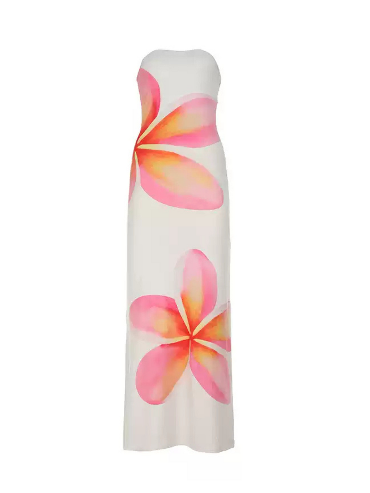 Lucia Floral Strapless Maxi Dress