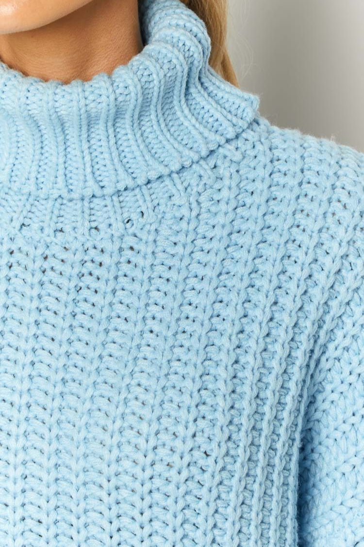 Casual Knit Turtleneck Sweater