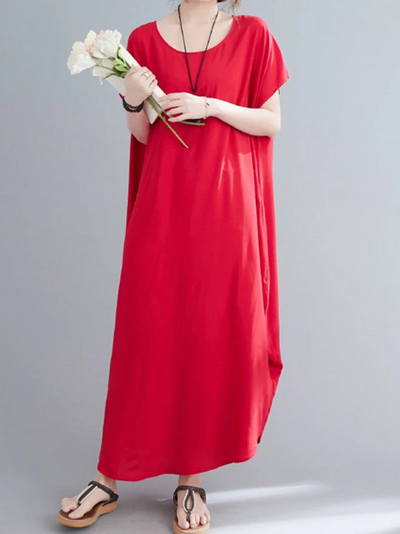 Off Shoulder Ruched Waist Tiered Midi Dress