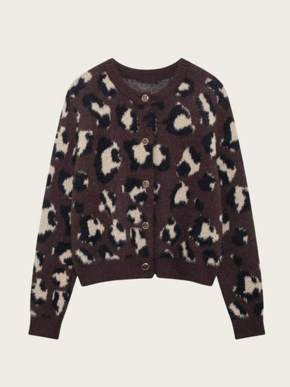 Maizie Faux Fur Leopard Cardigan