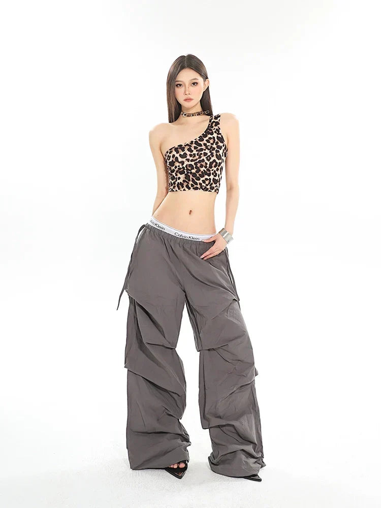 Leopard One-Shoulder Top