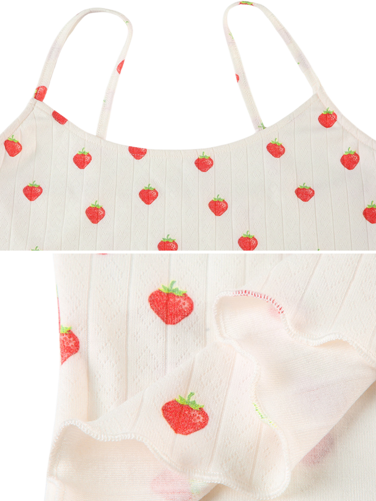 Marisa Strawberry Print Pajama Set