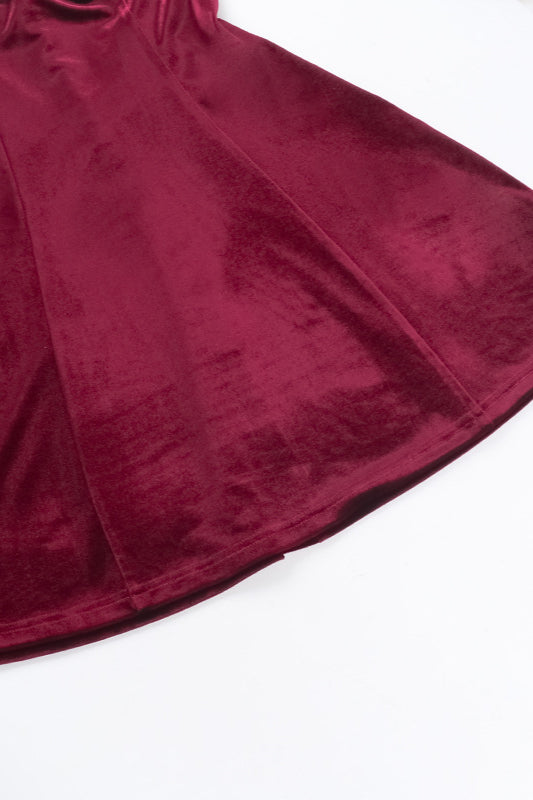 Velvet Bustier Bodycon Skirt Party Dress