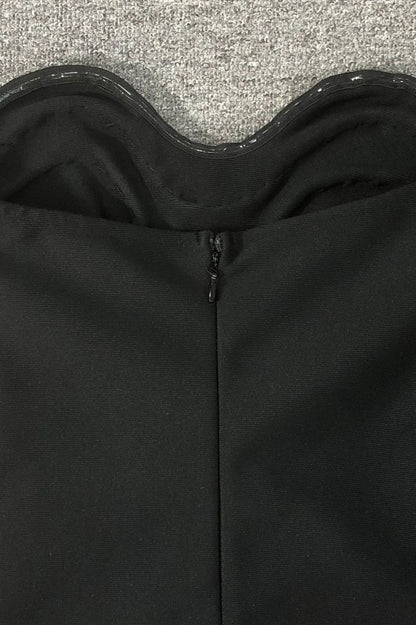 Crystal Trim Gown Formal Dress