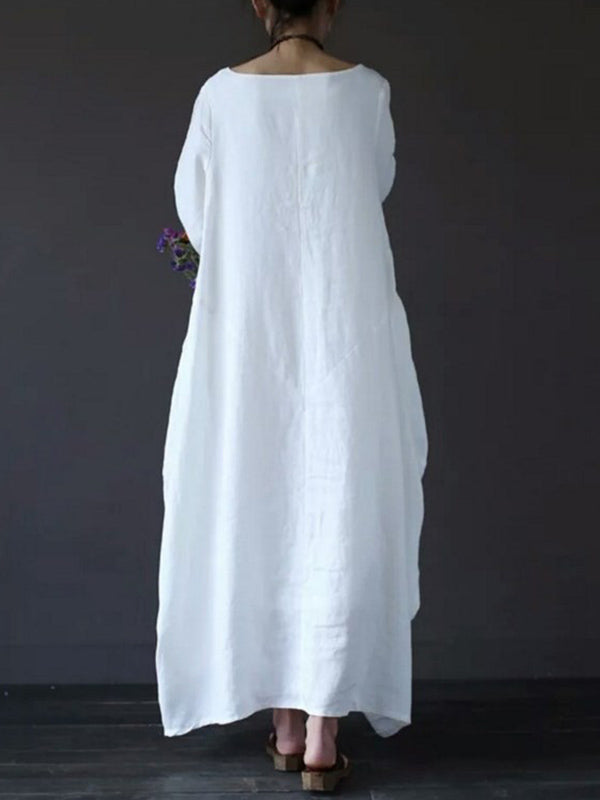 Lantern Sleeve Smocked Waist Floral Maxi Dress