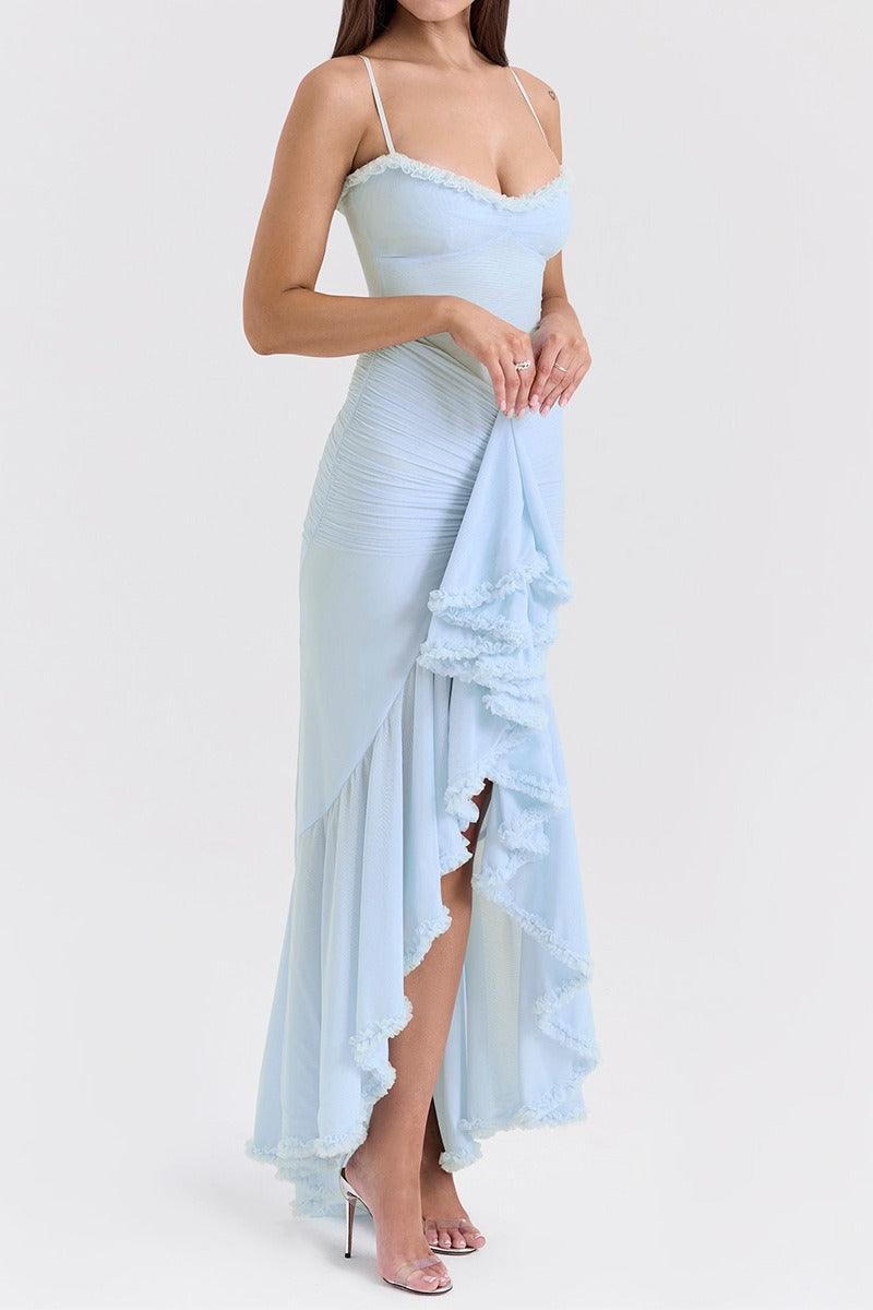 Spaghetti Strap Long Party Dress