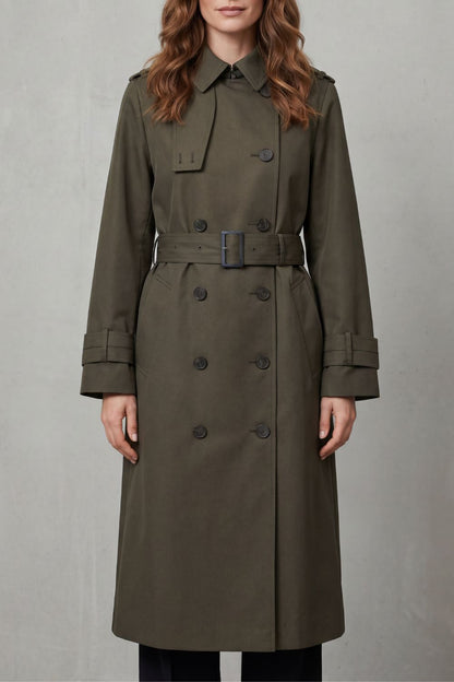Hadley Double Breasted Belted Trench Coat