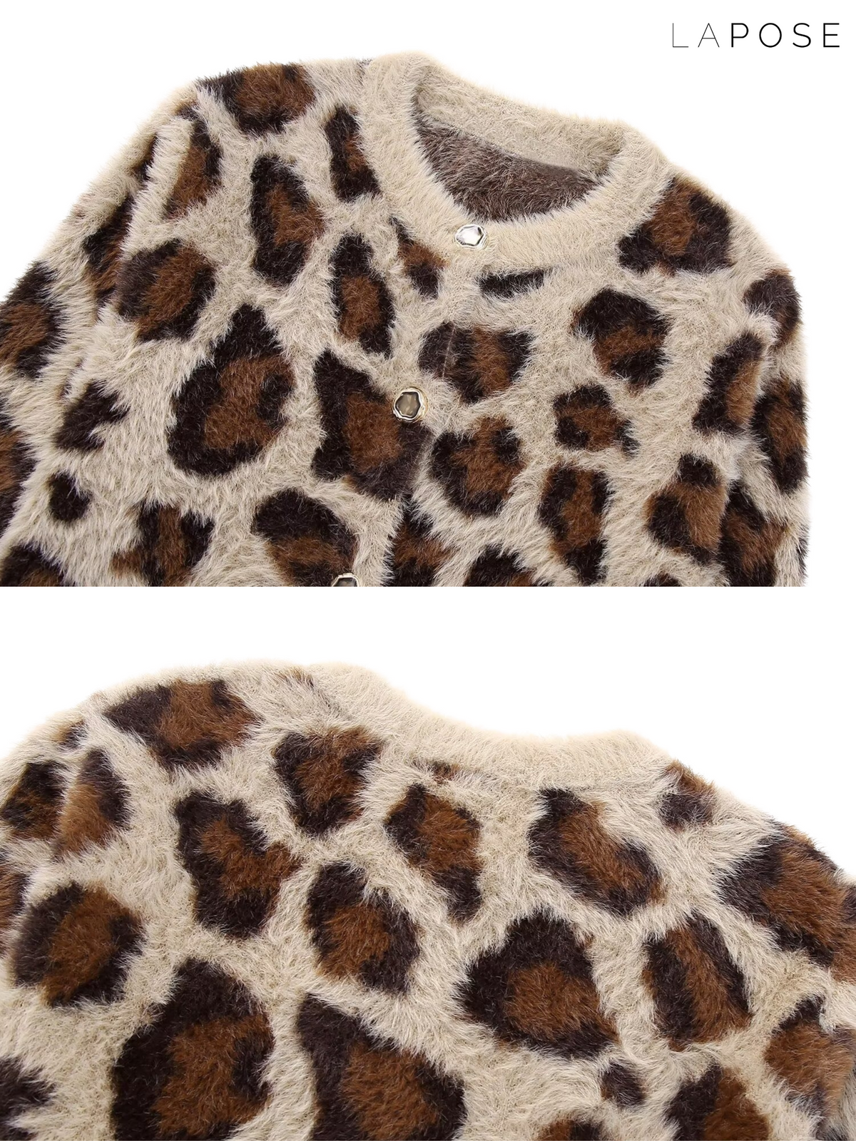 Maizie Faux Fur Leopard Cardigan
