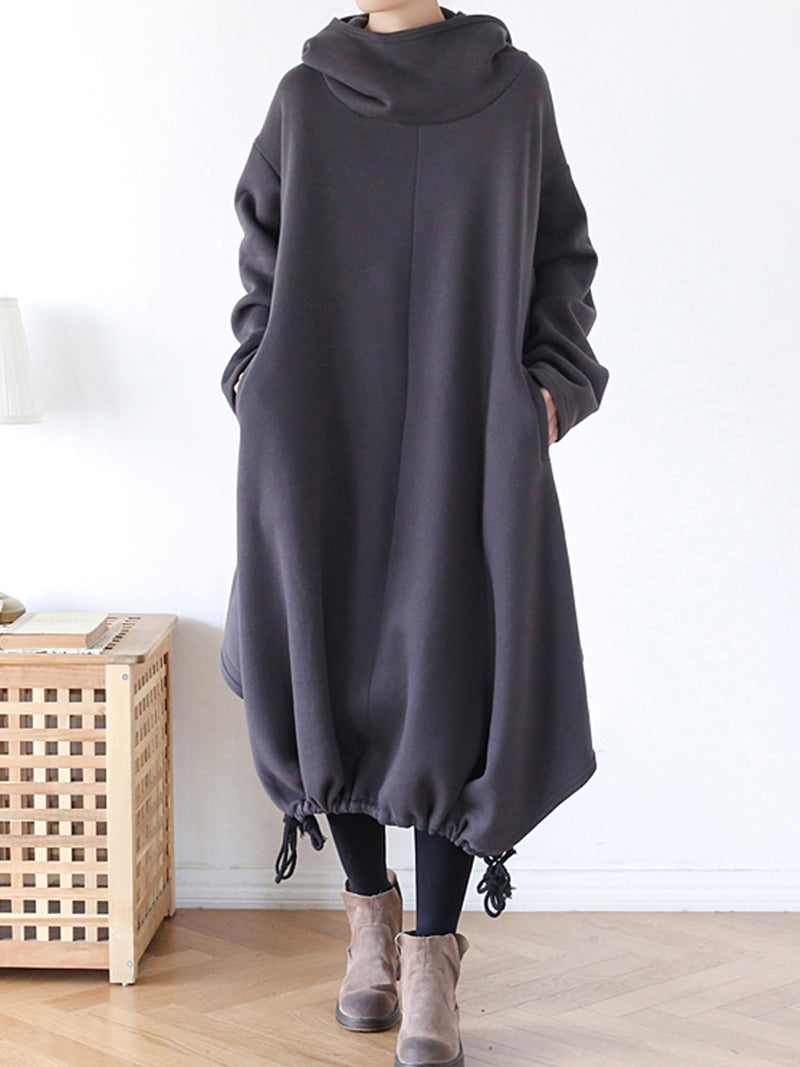 Square Neck Puff Sleeve Belted Fit and Flare Midi Dress