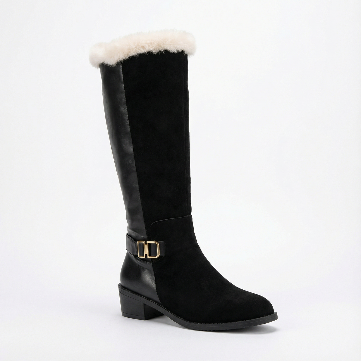 Women's fleece lined knee high winter boots