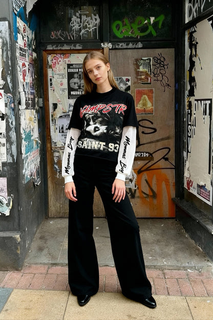 Dark Futuristic Counterfeit 2-Part Hoodie