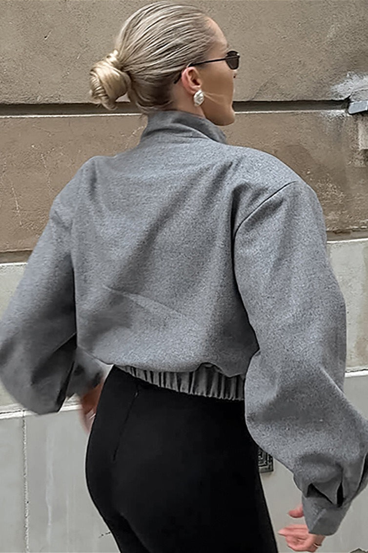 Fashion Short Wool Blend Coat