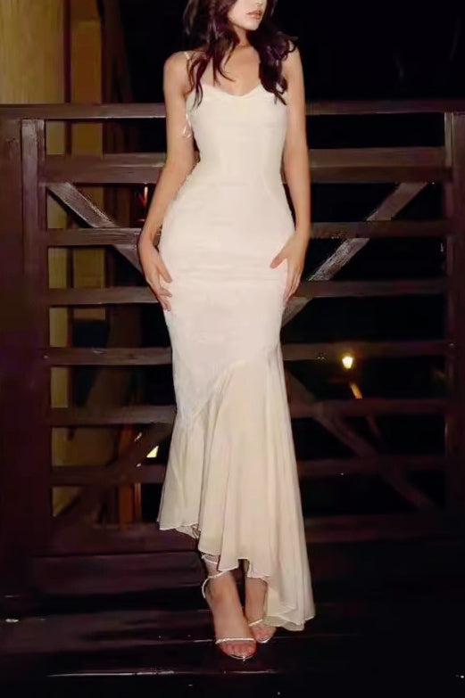 Chic Ruched Mermaid Birthday Dress
