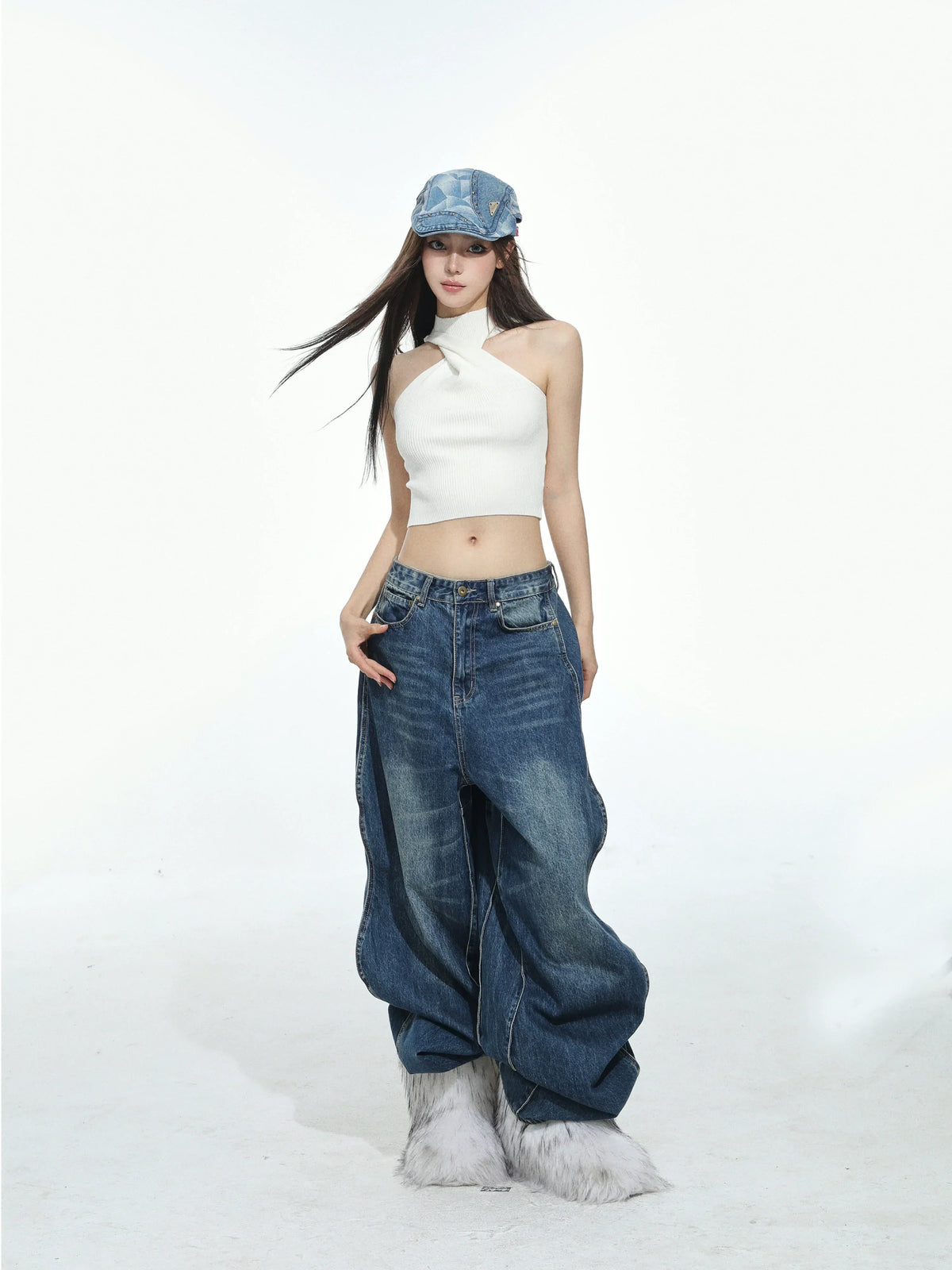 Cross Neck Crop Top