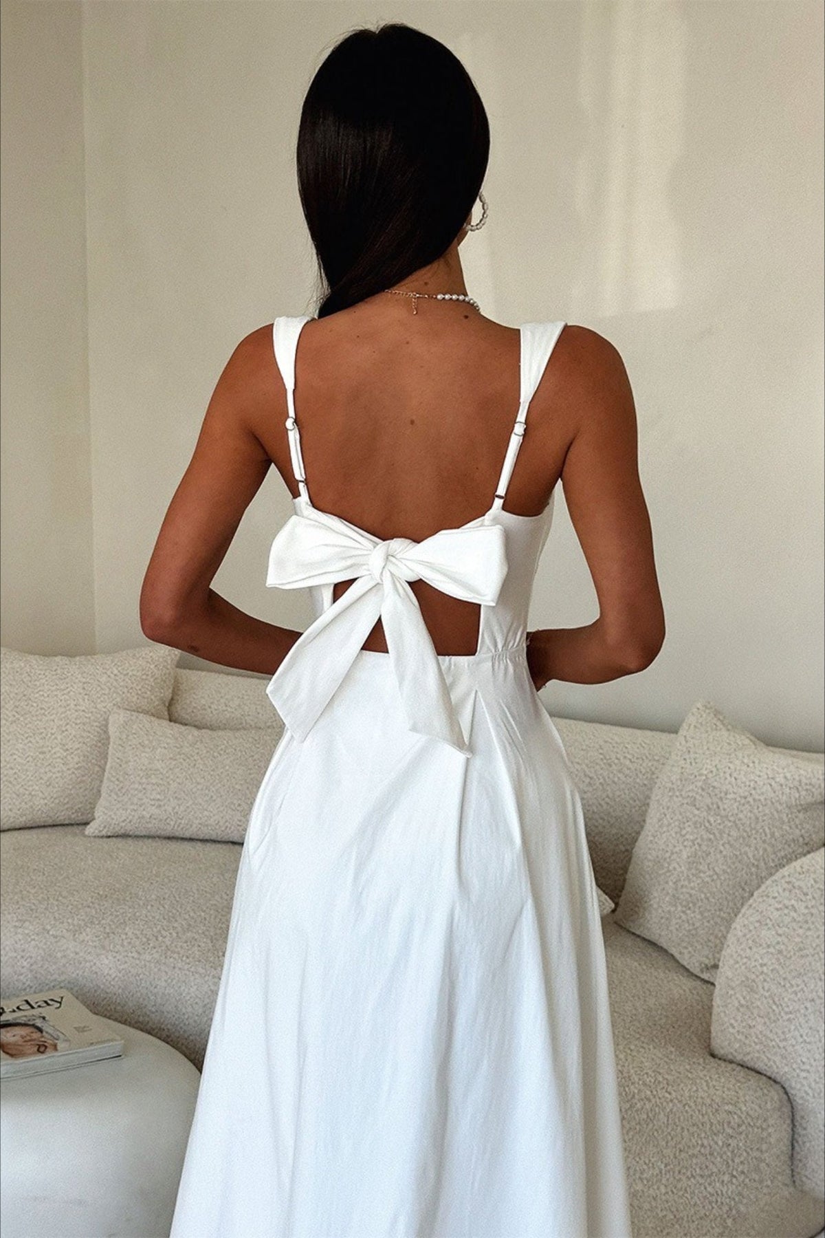 Square Neck Wide Strap Princess Seam Corset Bodice Flared Midi Dress