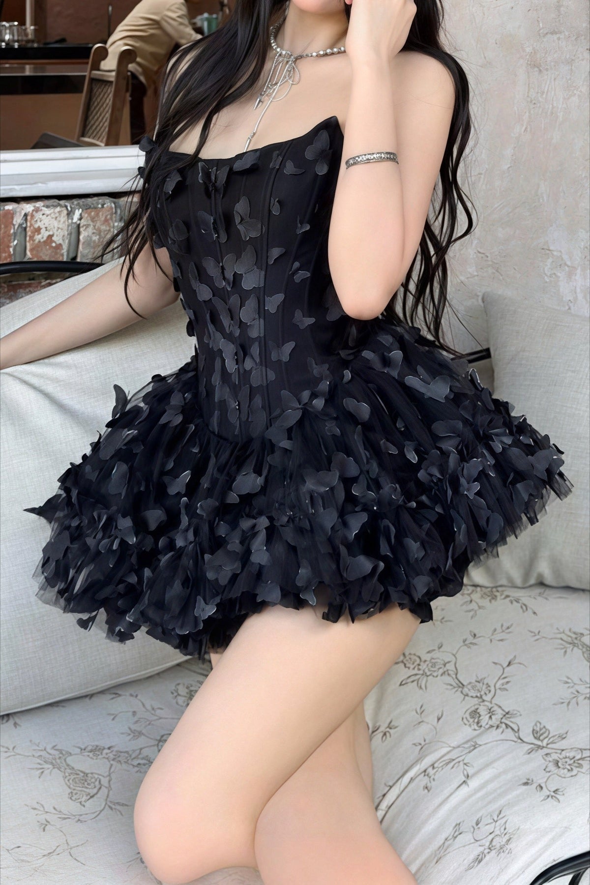 Corset Bow Bustier Mini Dress