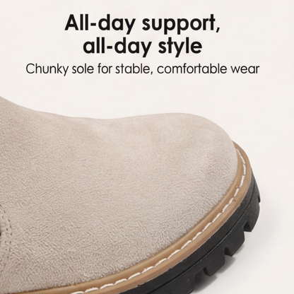 Side-Zip Suede Chelsea Boots