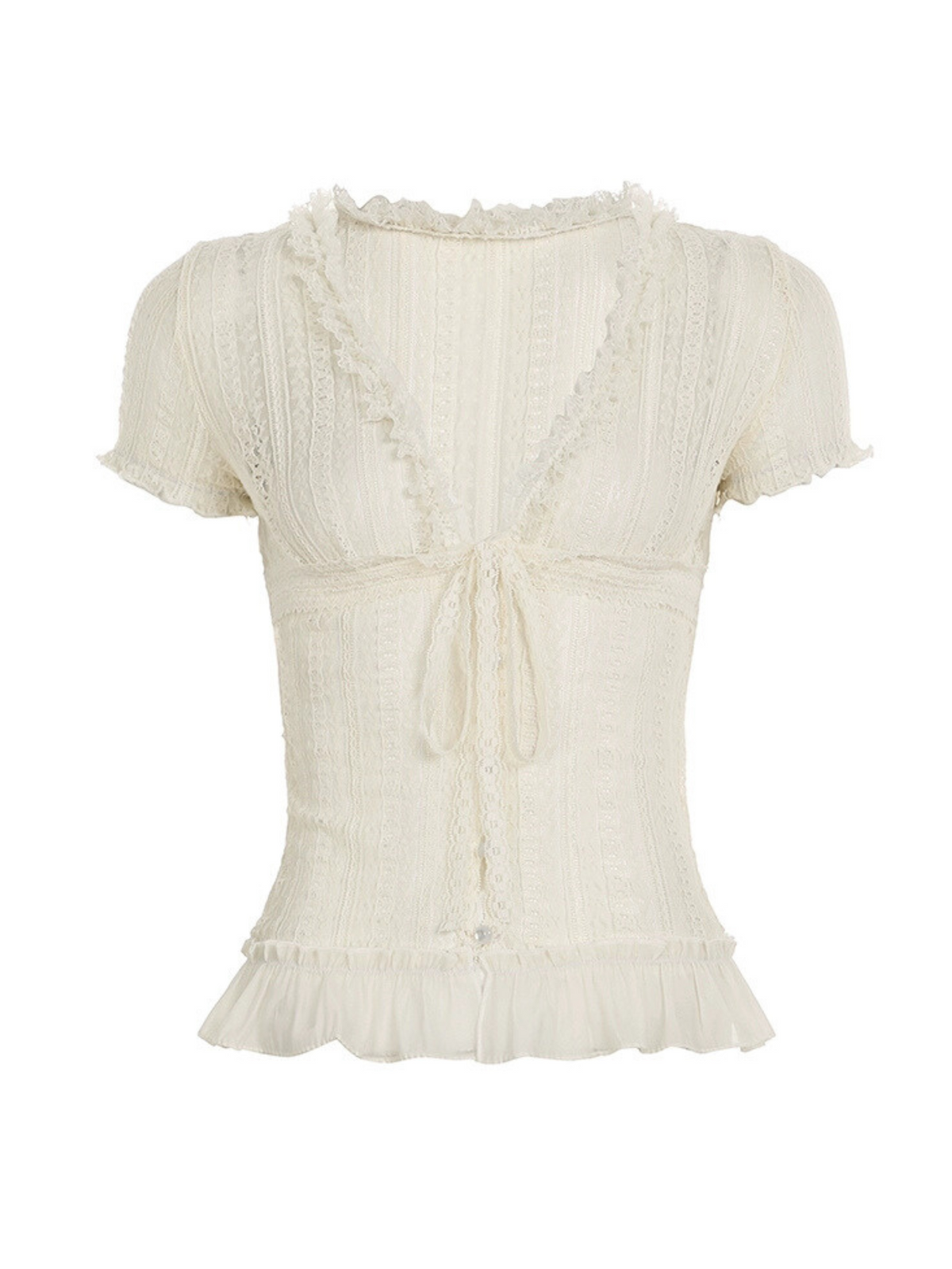 Braya Lace Puff Sleeve Top