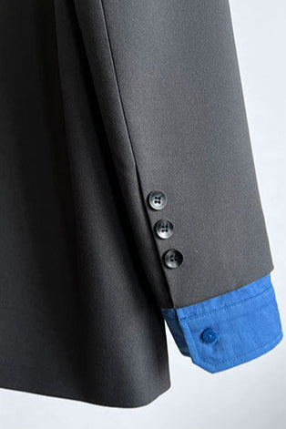 Elegant Casual Colorblock Blazer