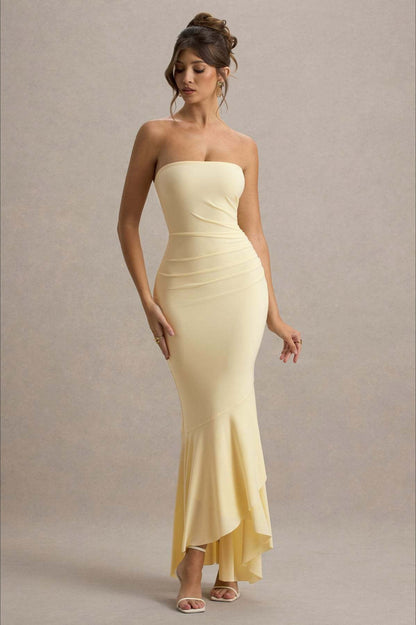 Elegant Strapless Party Dress