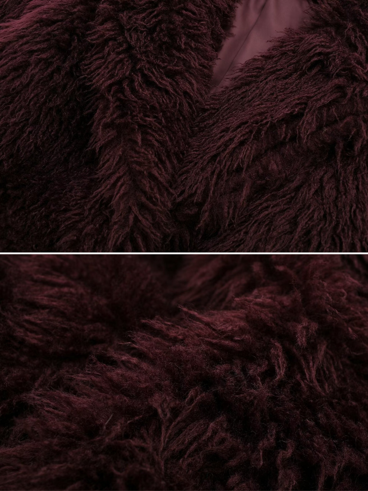 Anniyah Burgundy Faux Fur Jacket