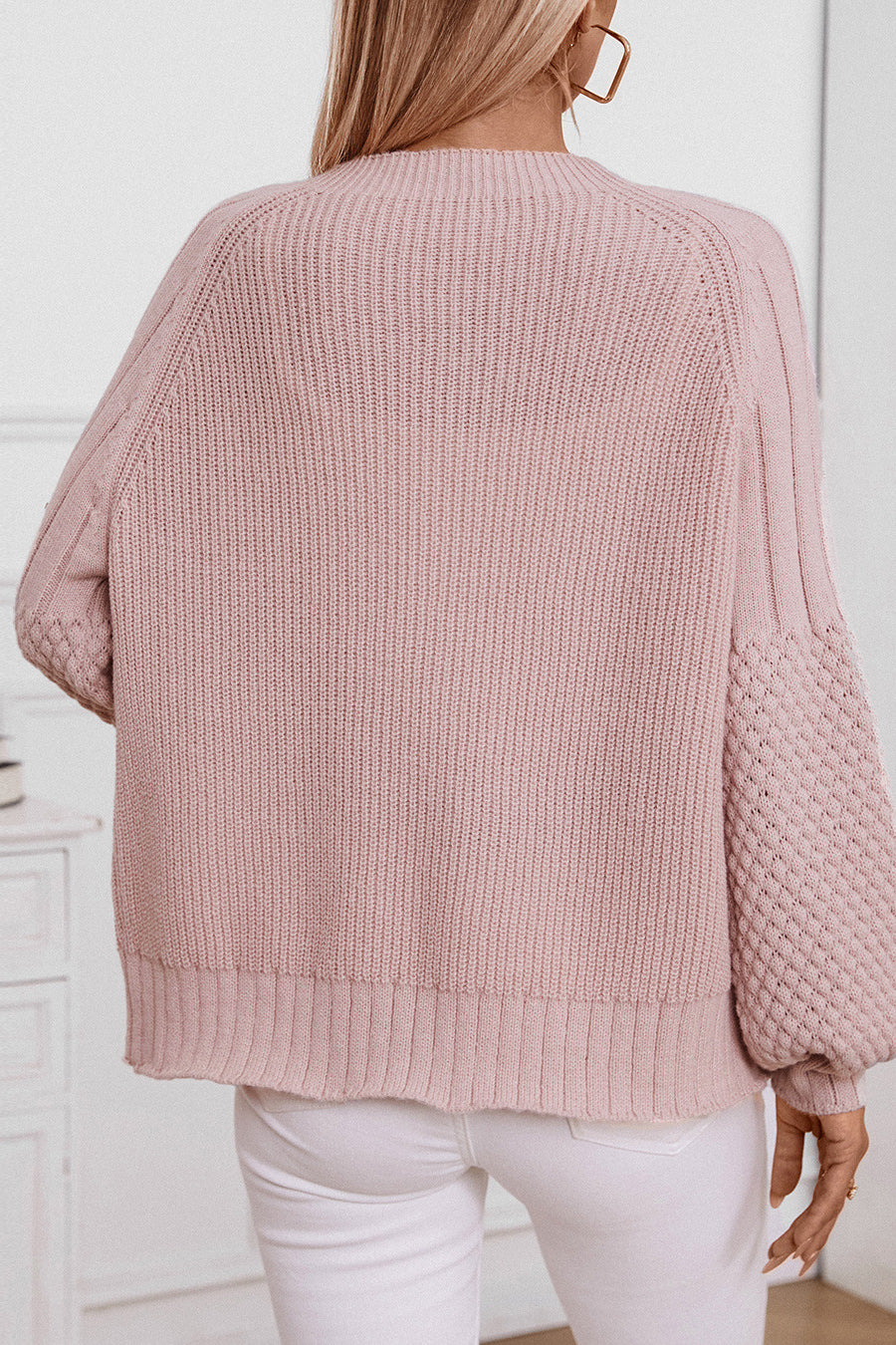 Solid Button Knit Cardigan