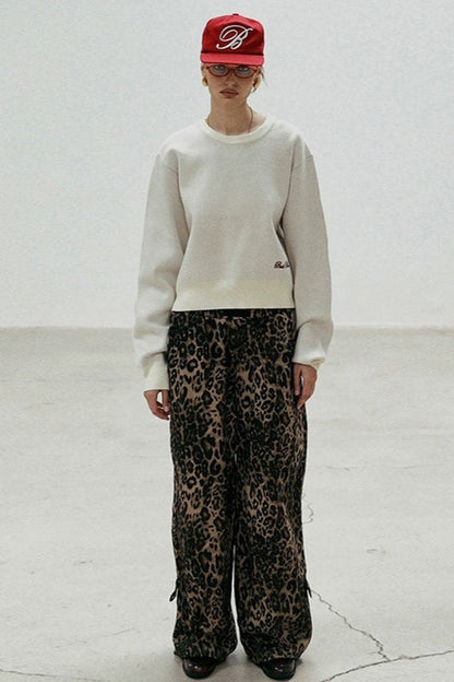Casual Vintage Crew Neck Sweater